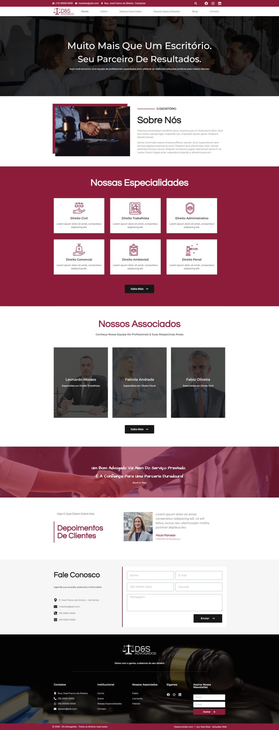 Site Institucional para Advogados 1 desadvogados